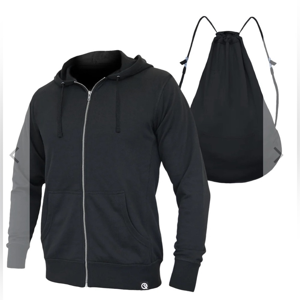 “Quik Flip” Technology Black Men’s Medium Zip Up